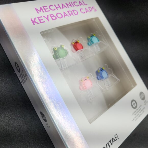 Sitting Frog Keycap Set (5pc) – Compatible w/ Mechanical Keyboard Cross Axis - Picture 3 of 6